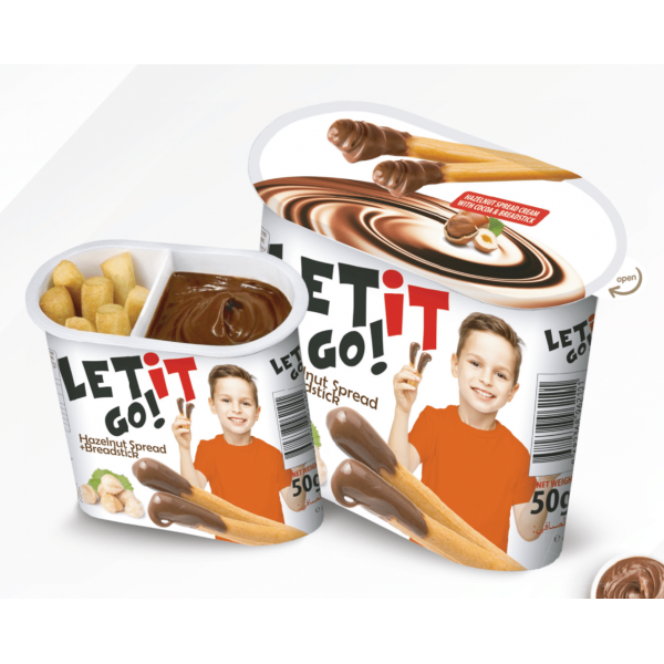 Let it Go! Hazelnut Chocolate Spread Cream & Breadstick 4x24