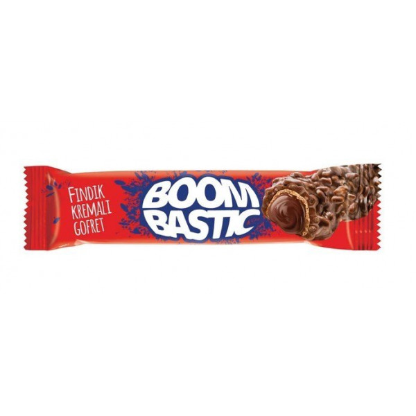 Boombastic Pirinç Patlaklı Fındık Krem.Gofret 32 gr