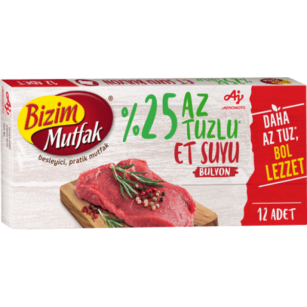 BİZİM BULYON AZ TUZ ET 120GX12X4