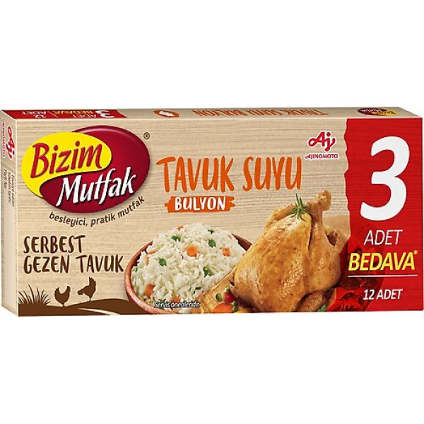 BİZİM BULYON GEZEN TAVUK 120GX12X4