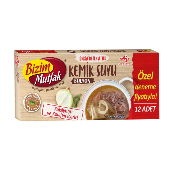 BİZİM BULYON KEMİK SUYU 120Gx12x4