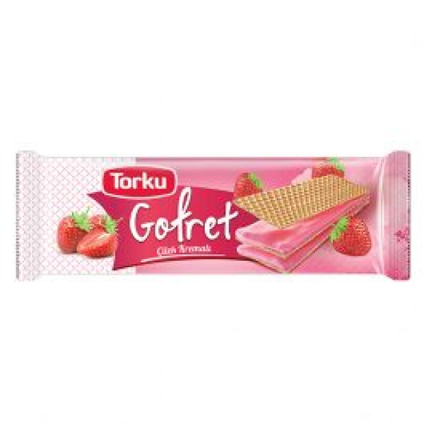 TORKU GOFRET ÇİLEK KREMALI 19X142 G