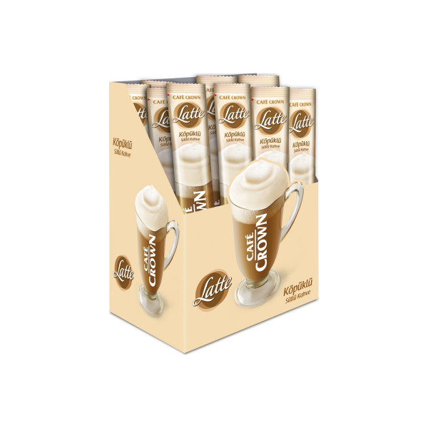 CAFE CROWN LATTE KAHVE 17Gx24x8