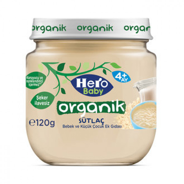 HERO BABY ORGANİK SÜTLAÇ 120GRx6 HERO BABY ORGANİK SÜTLAÇ 120GRx6