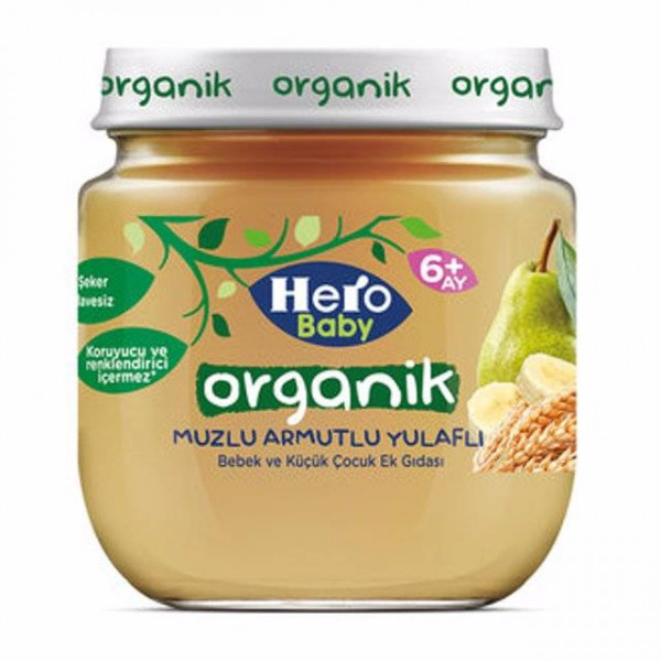 HERO BABY ORG.MUZLU ARMUT.YULAF 120GRx6