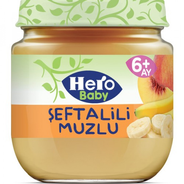 HERO BABY  KAVANOZ  ŞEFTALİLİ-MUZLU 125Gx12