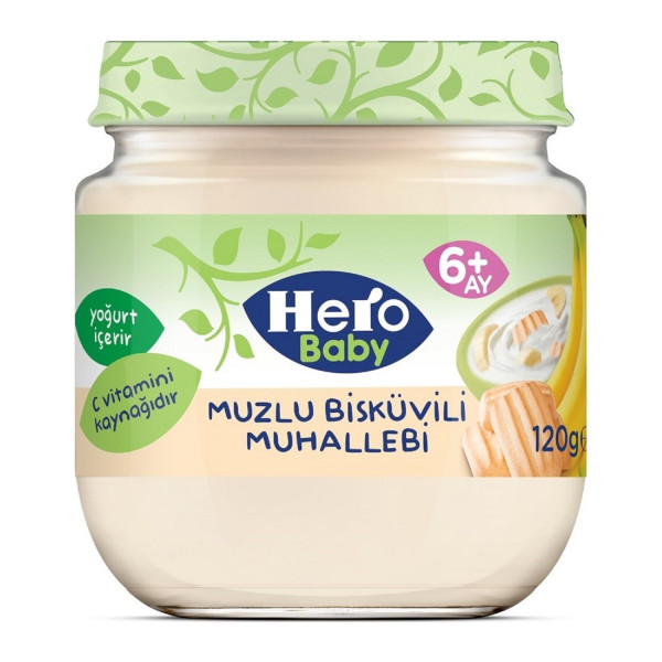 HERO BABY  MUZLU BİSK.MUHALLEBI 120GX12
