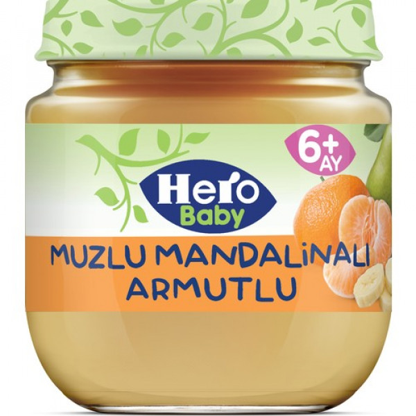 HERO BABY  MUZLU MANDALİNALI ARMUTLU 125Gx12