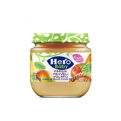 HERO BABY  KARIŞIK MEYVELİ  YULAF  125Gx12