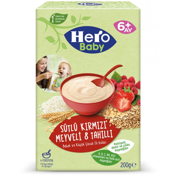 HERO KIRMIZI MEYVE TAHIL  200GX12