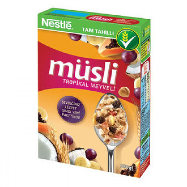 TROPİKAL MEYVELİ MÜSLİ KUTU 8x350g 
