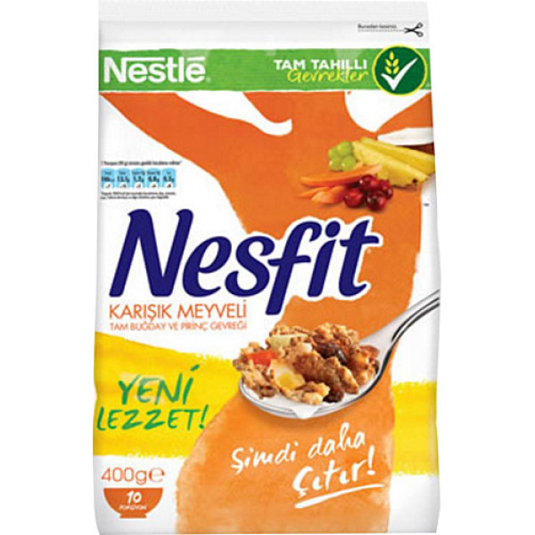NESFİT MEYVELİ MISIR GEVREĞİ 12x400g TR