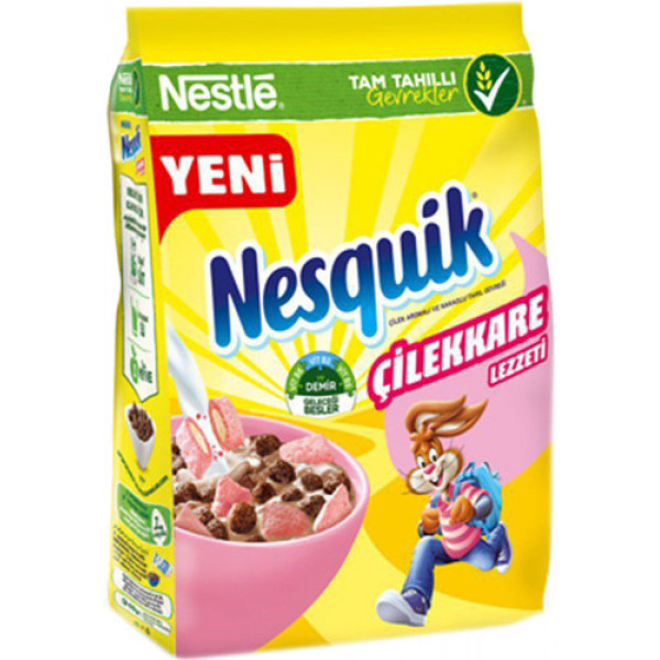 NESQUIK ÇİLEKKARE MISIR GEVREĞİ 12x310g 