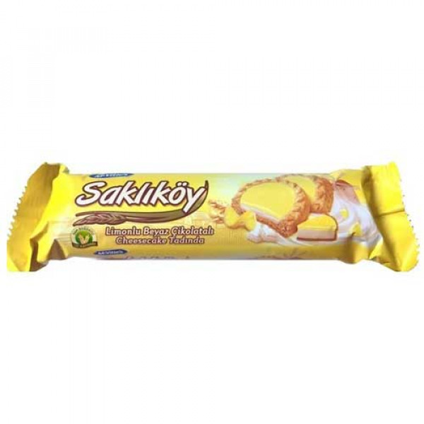 SAKLIKÖY LİMONLU KRAKER  CHEESECAKE BİSKÜVİ 100GX18