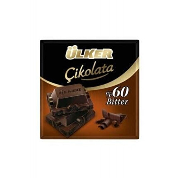 ÜLKER ÇİKOLATA BİTTER %60 KARE 60GRx6x6